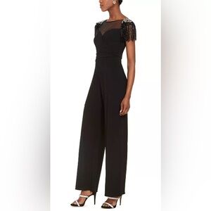 Adrianna Papell Draped Jersey Jumpsuit
